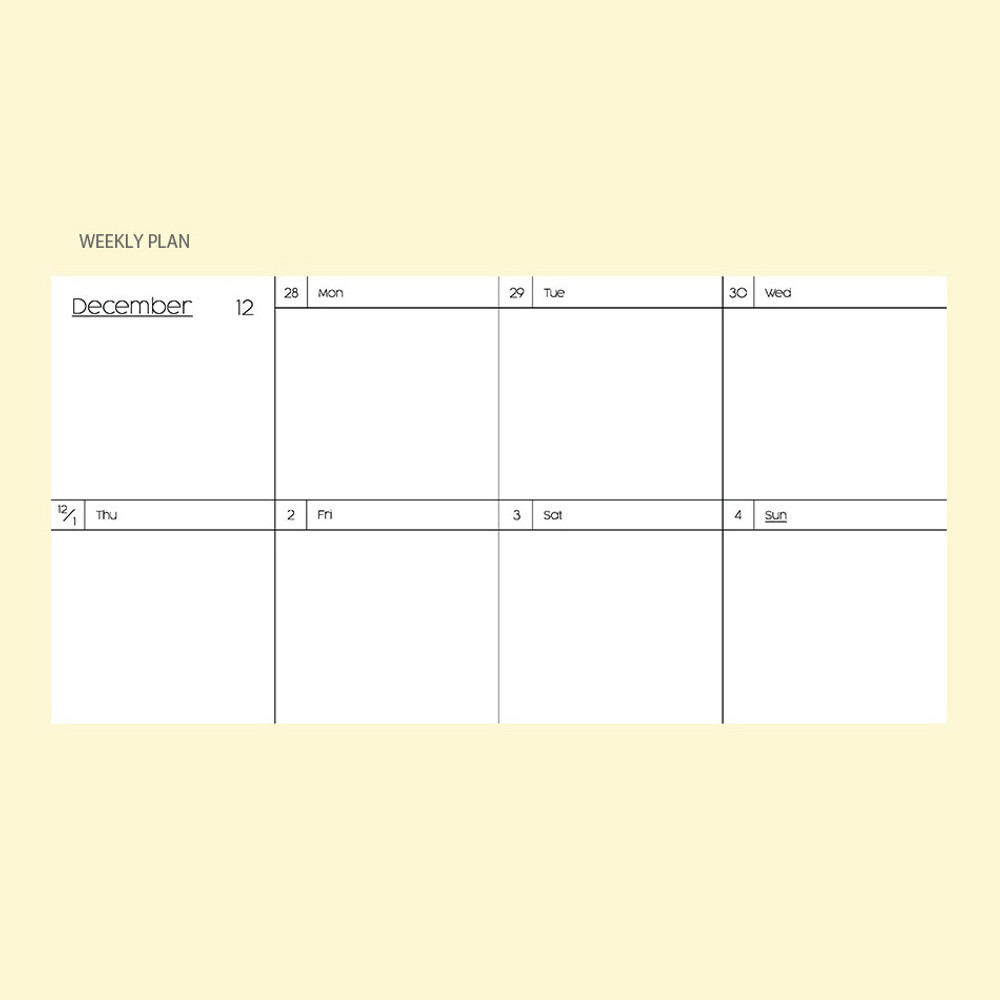Weekly plan - 2023 Square Your Dated Weekly Diary Planner