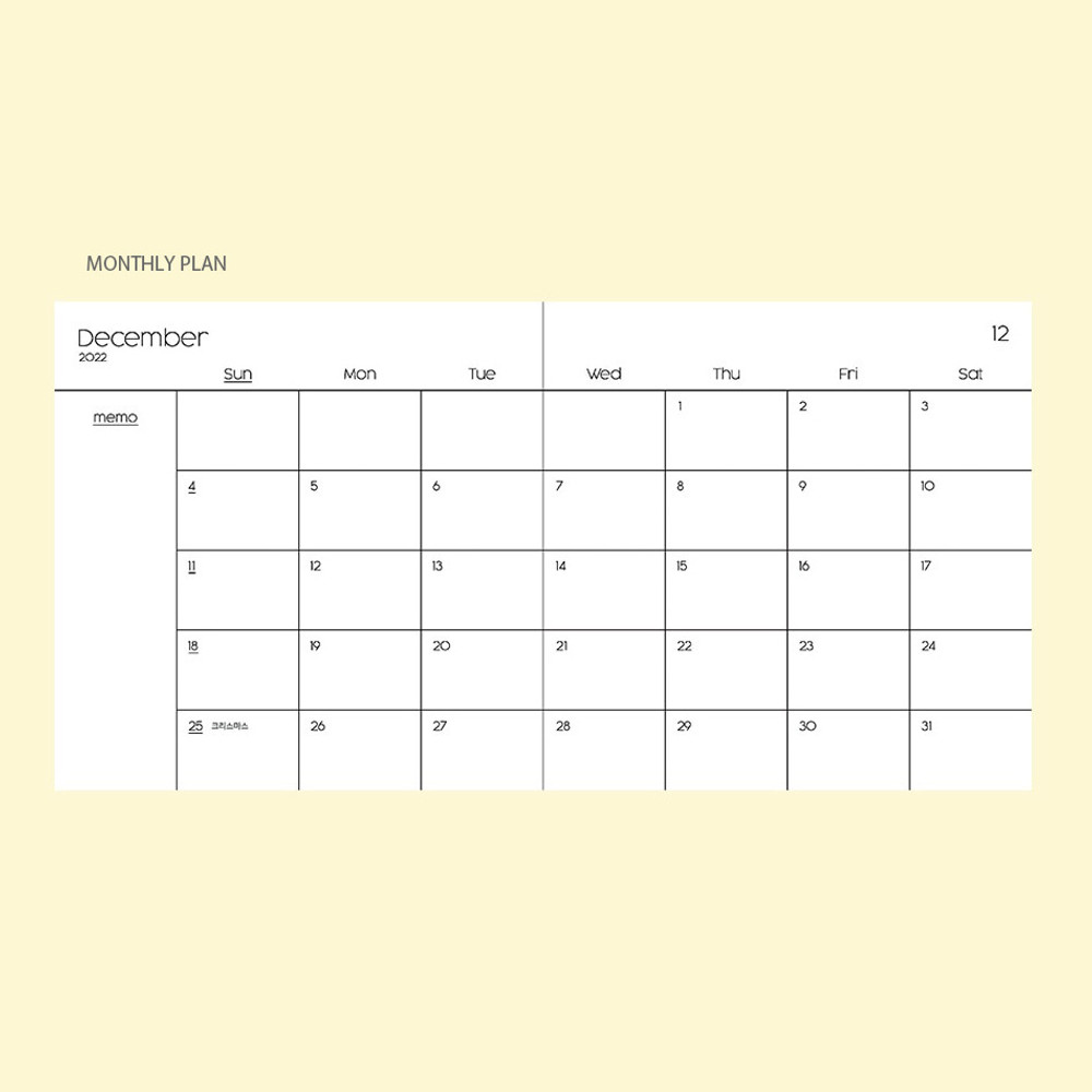 Monthly plan - 2023 Square Your Dated Weekly Diary Planner