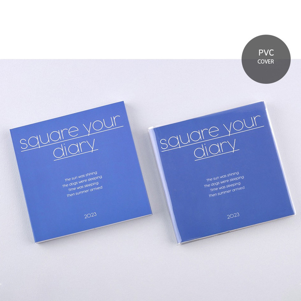Clear PVC cover - 2023 Square Your Dated Weekly Diary Planner