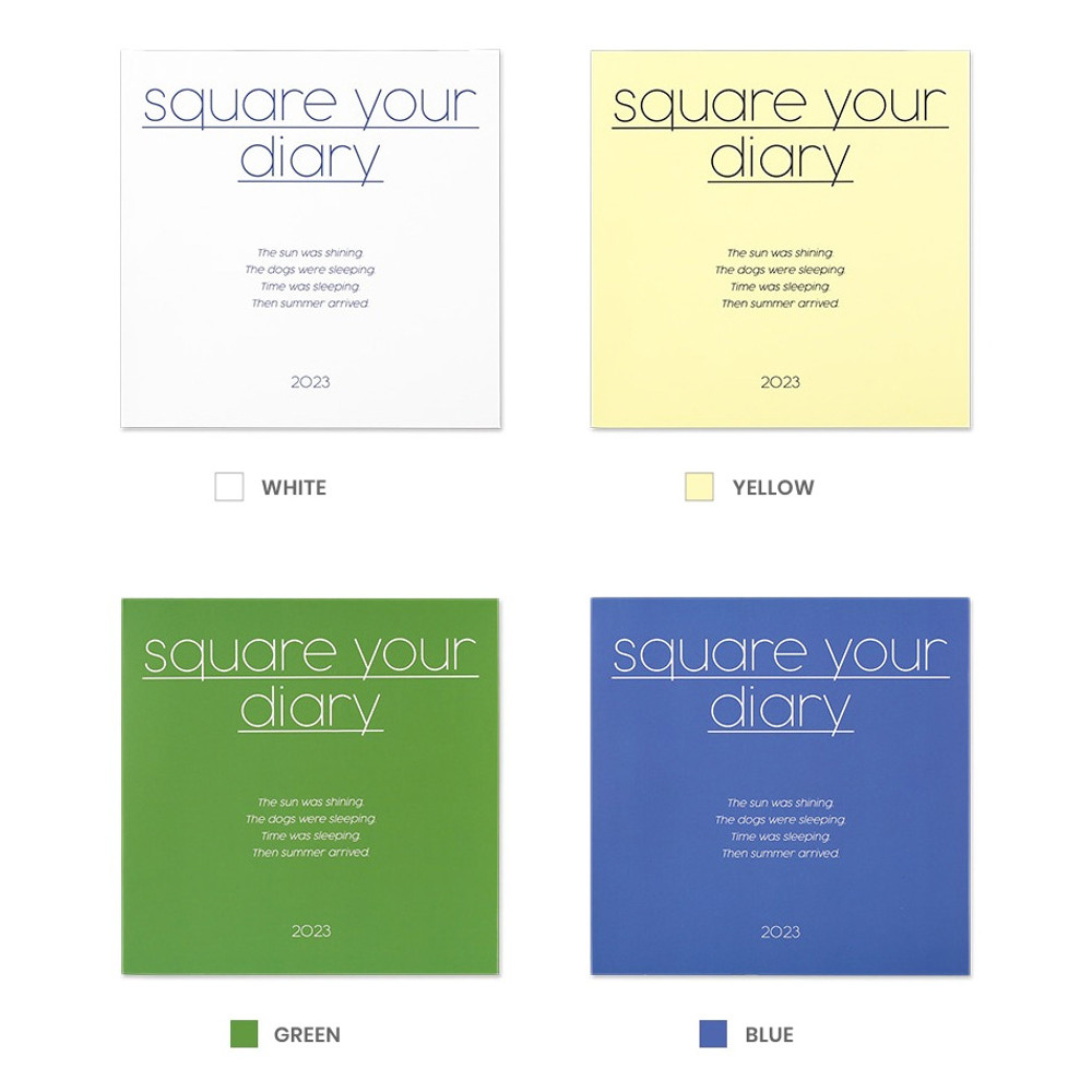 Colors of 2023 Square Your Dated Weekly Diary Planner