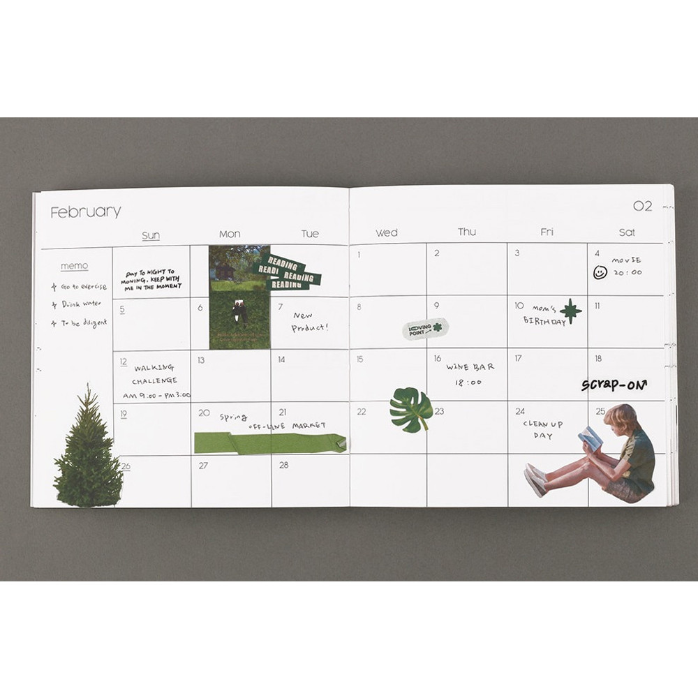 Monthly plan - 2023 Square Your Dated Weekly Diary Planner