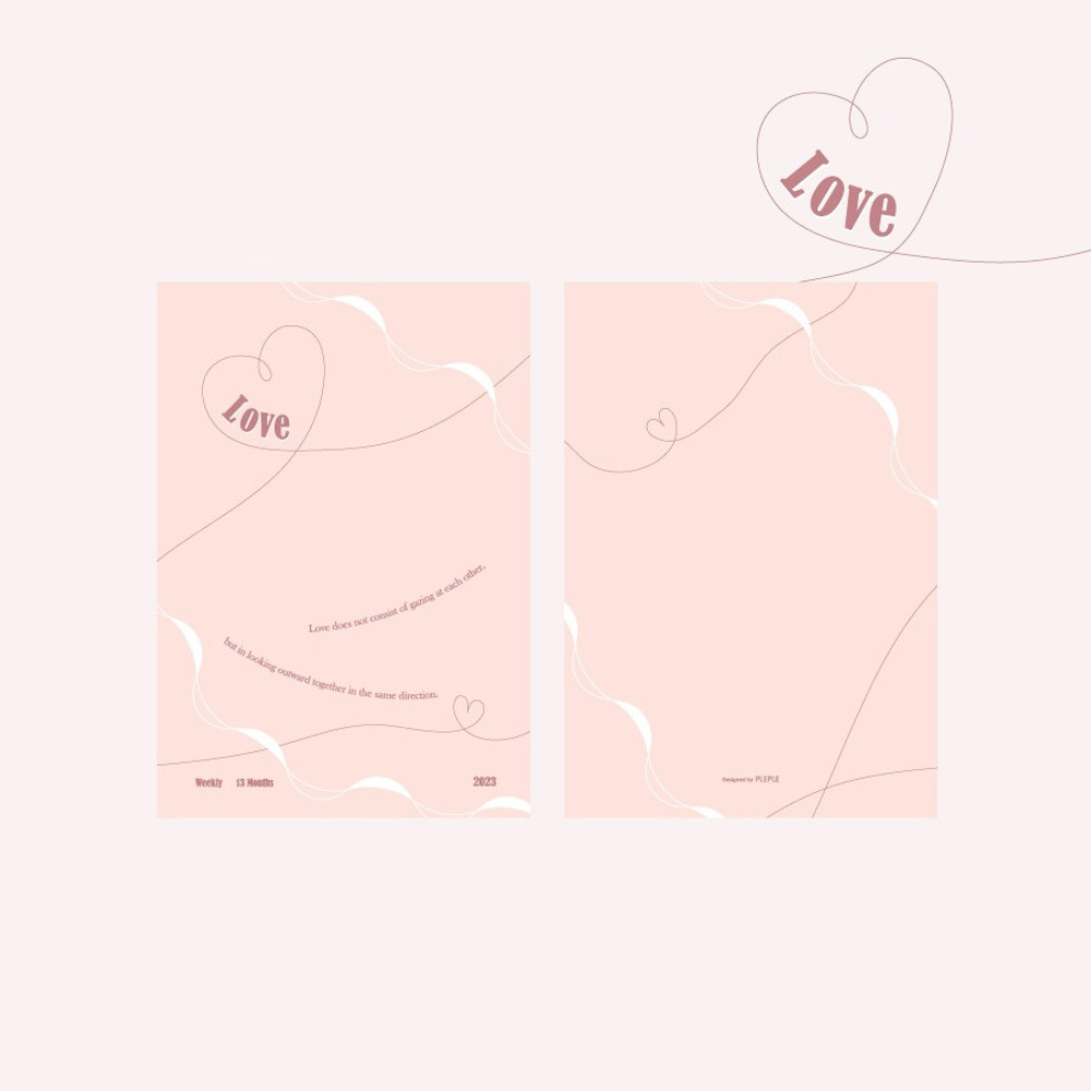 Love - 2023 My Motto A5 Dated Weekly Diary Planner