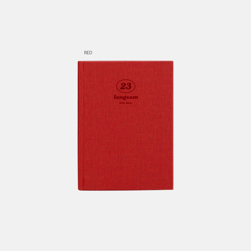 Red - Buyme 2023 Langsam Dated Daily Diary Planner