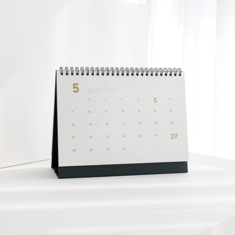 Monthly - 2023 Simple Medium Standing Flip Desk Calendar