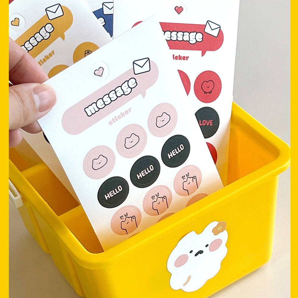 ICONIC Sugar Pop Korean Hangul Alphabet Removable Sticker Pack