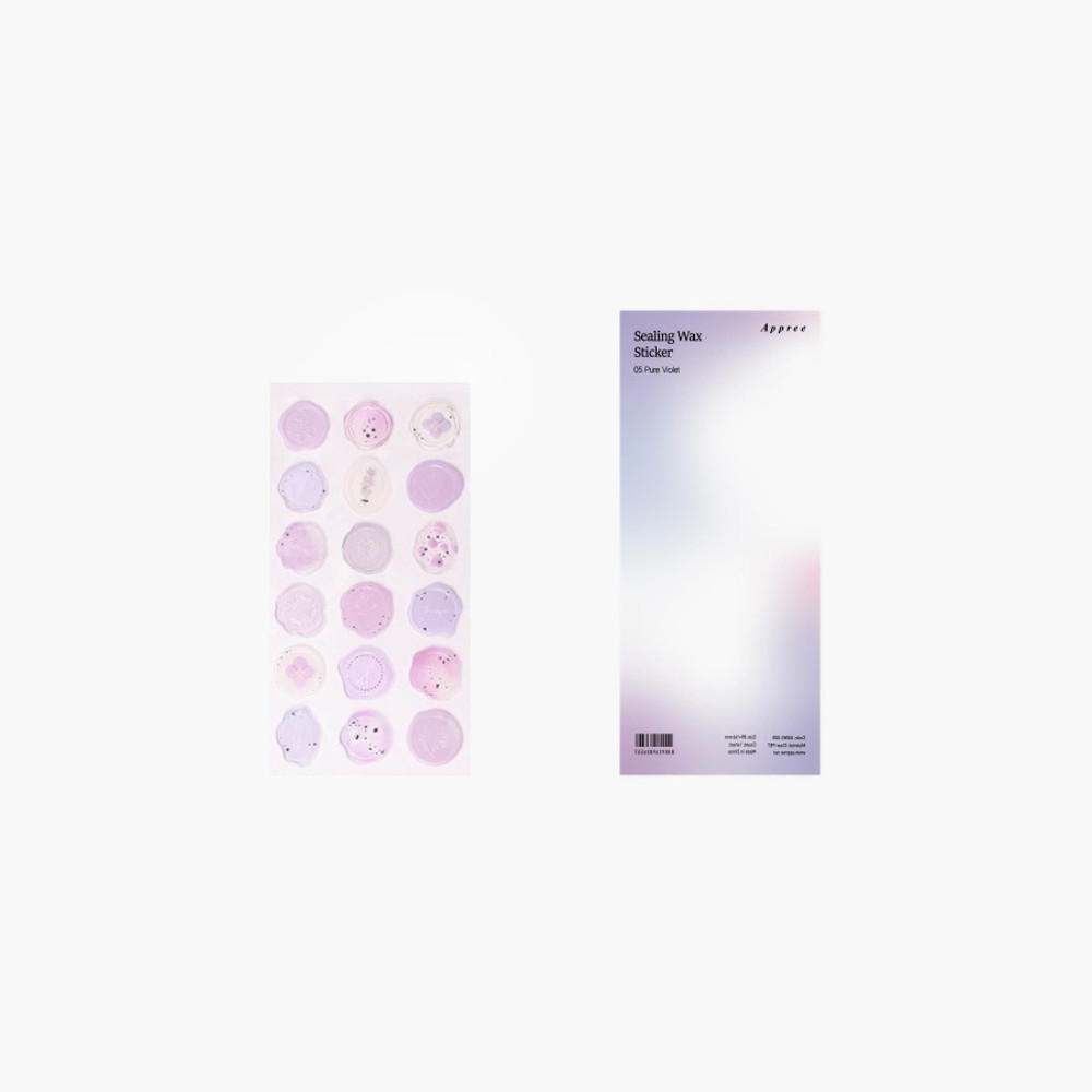 Appree Pure Violet Self Adhesive Sealing Wax Sticker