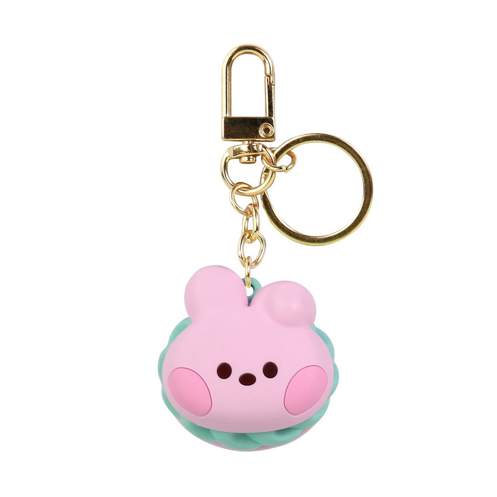 新品】COOKY モノトーン マスコットキーリング キーホルダー