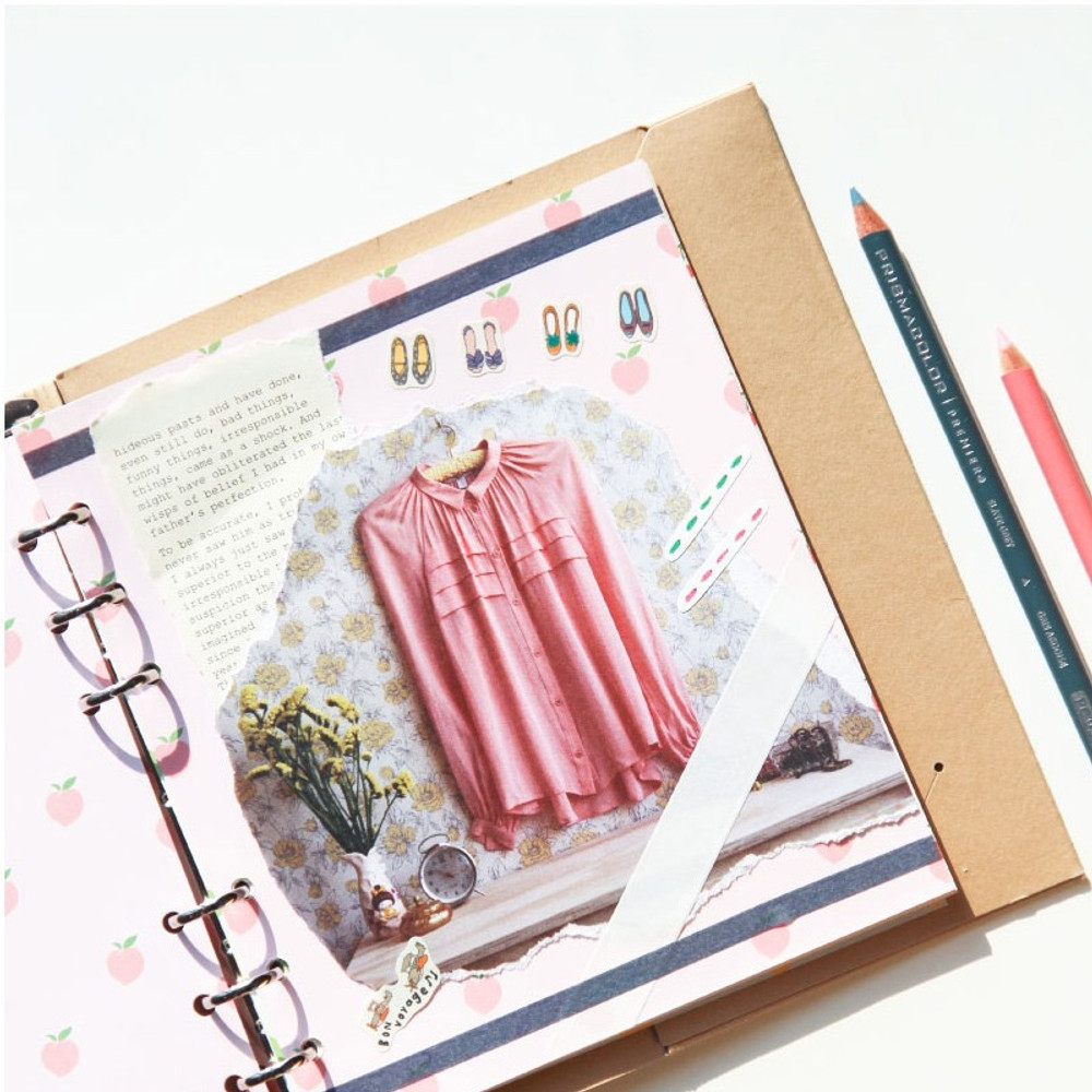 Example of use - Jam studio Fruit Pattern 6-ring Wide A6 Paper Refills Set