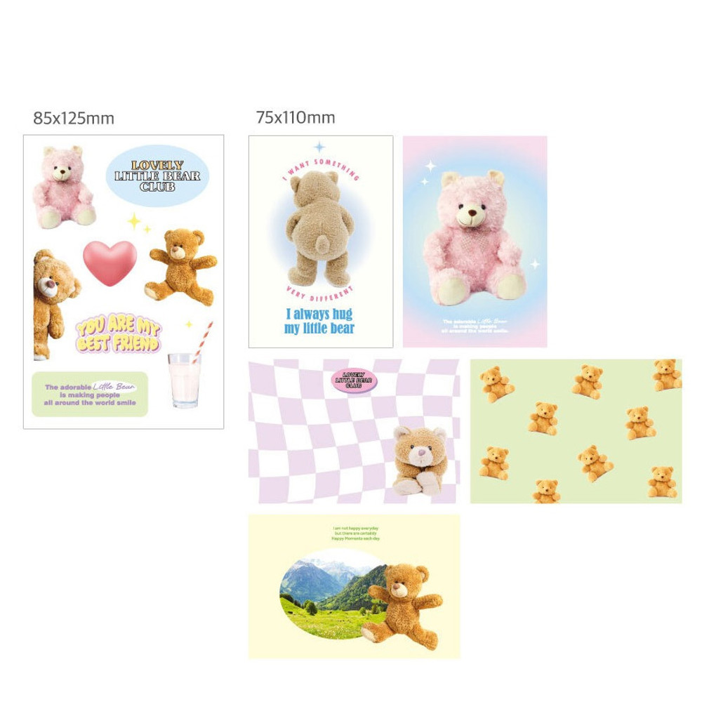 O-check Little Bear Club Sticker Pack Of 30 Sheets