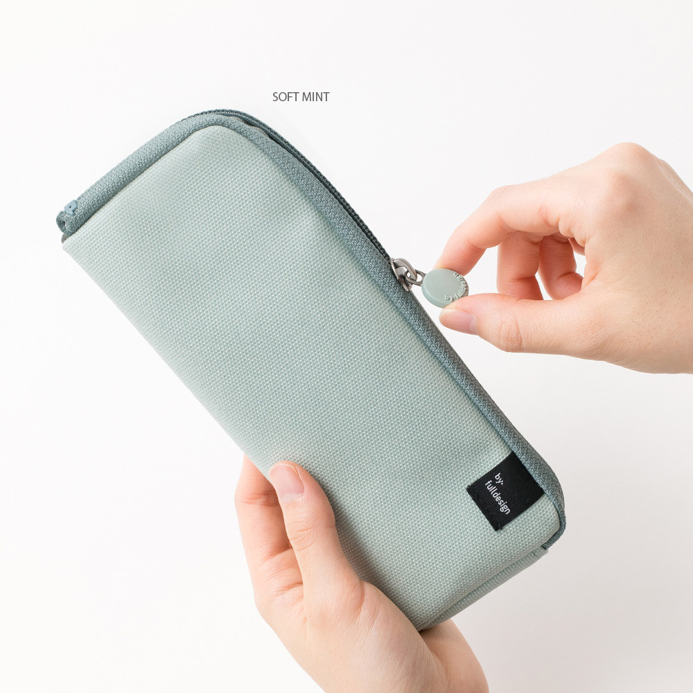 Byfulldesign Double Pockets Zipper Pencil Case Pouch Ver6