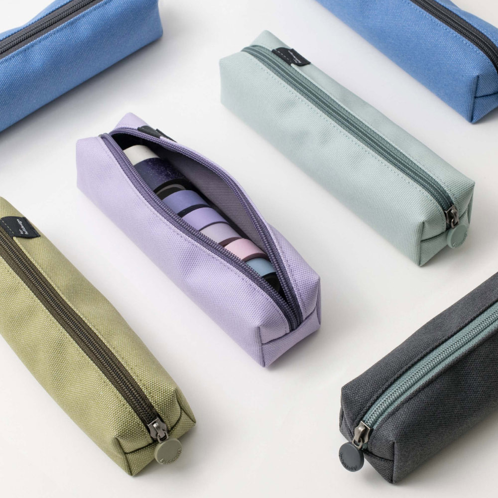 Multi-functional Dual-Zippered Pencil Case - Sky Blue