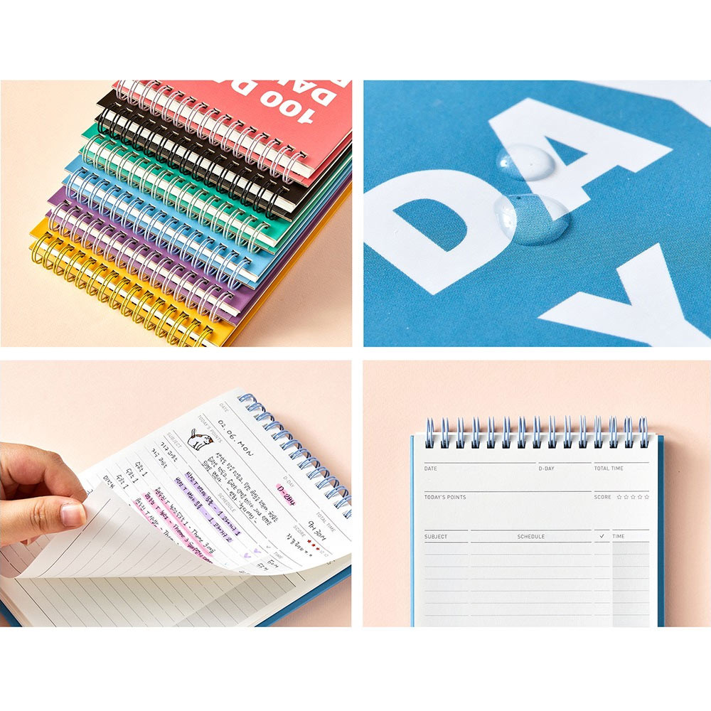 Detail of Ardium 100 Days Dateless Daily Study Planner Ver2