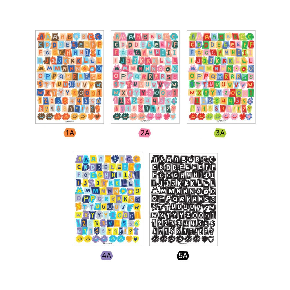 Lowercase Alphabet Deco Sticker Sheet – Poyura