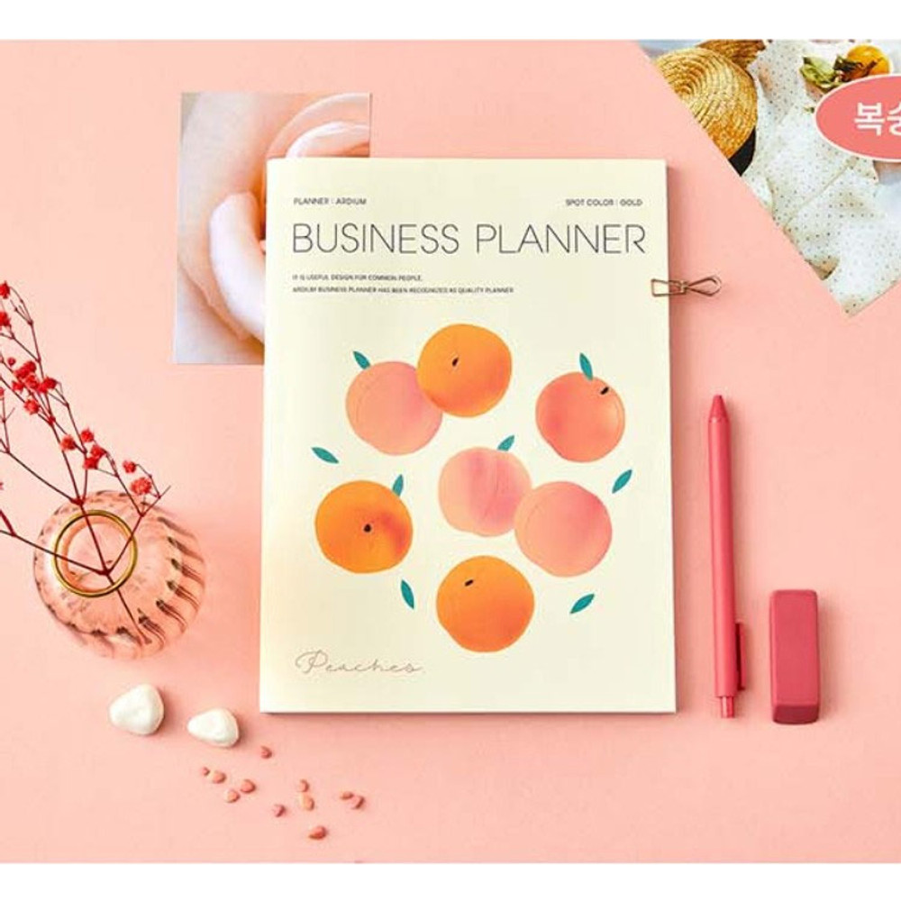 Peach - 3 months Undated Daily Business Planner