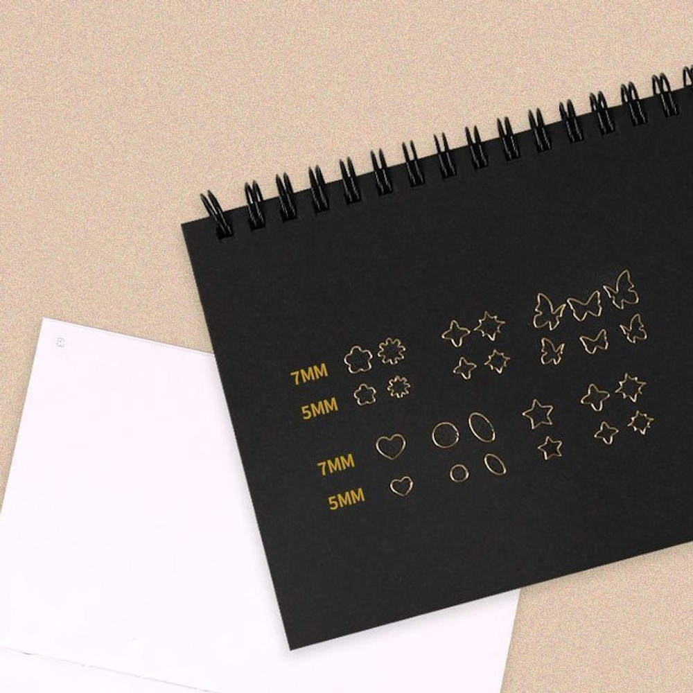 sticker size - Wanna This Twinkle Gold Border Line Sticker Pack
