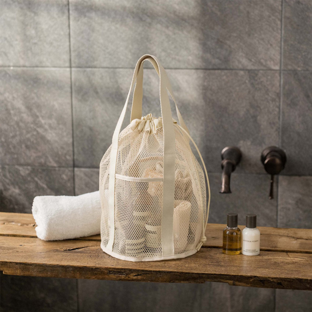 Travelus Mesh Bucket Bag v2 in 2023  Canvas bag design, Bags, Fabric bags