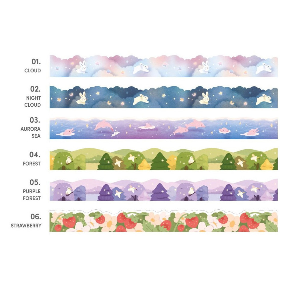 Iconic Cute illustration Die Cute Paper Masking Tape
