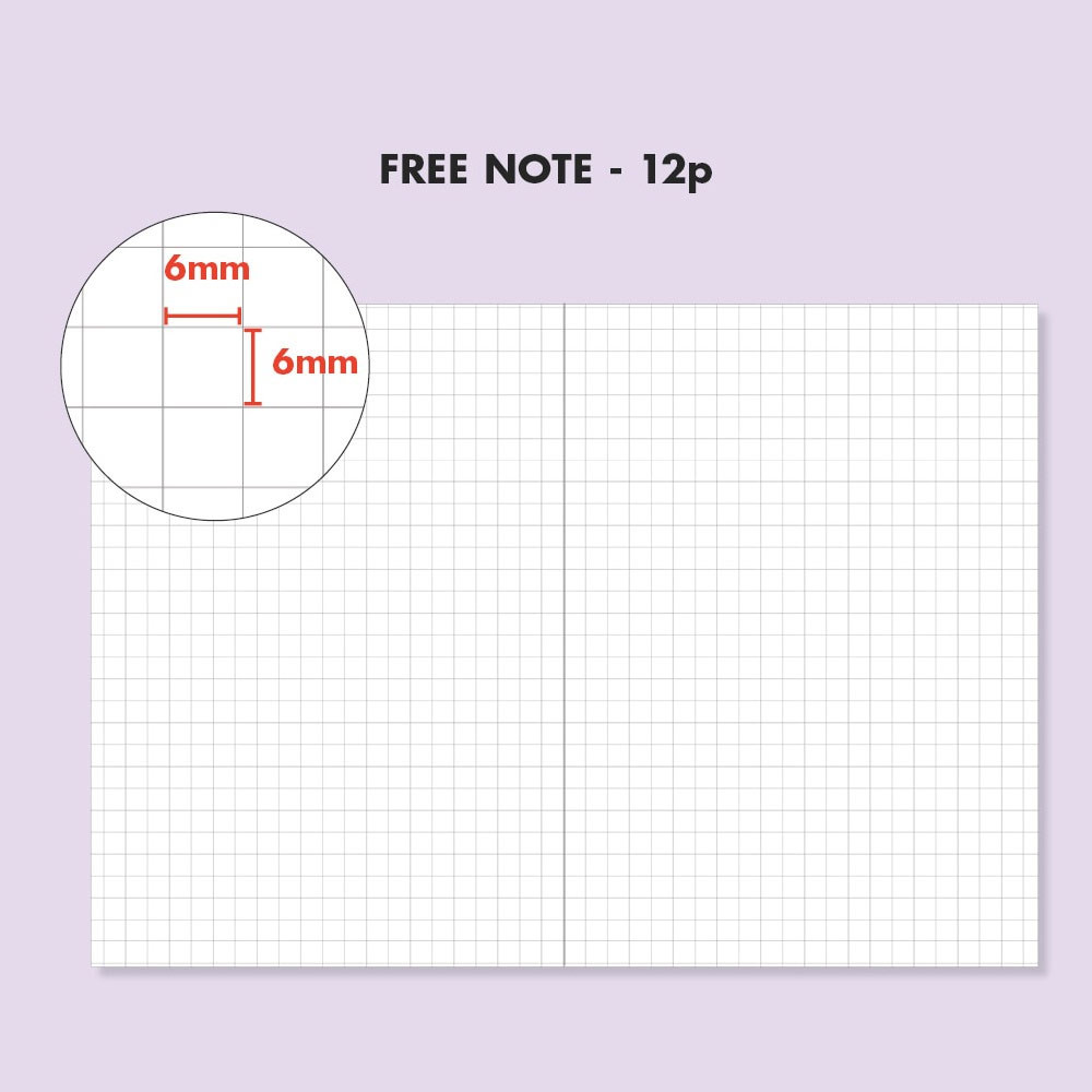 free grid note - Ardium Perfect Study Club Dateless Daily Planner Ver2