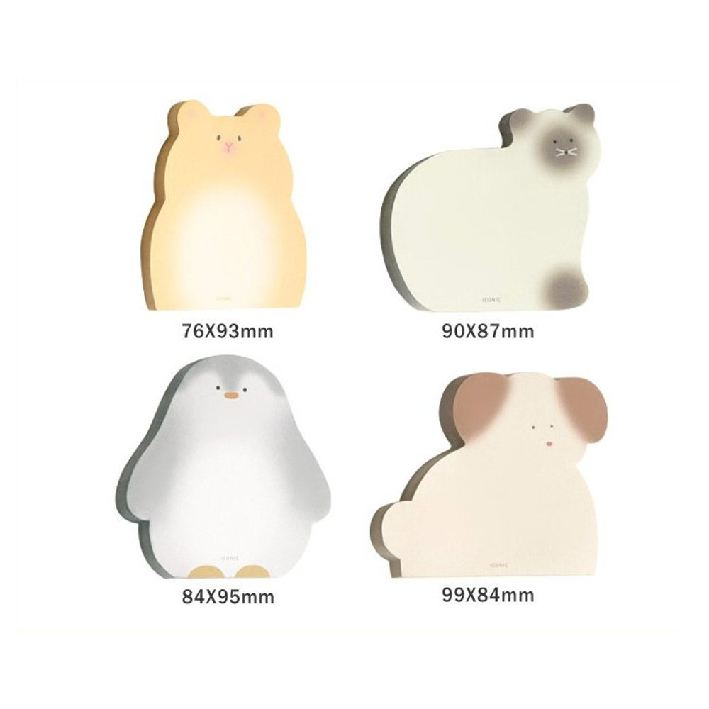 Option - Iconic Animal 60 Sheets Memo Writing Notepad 