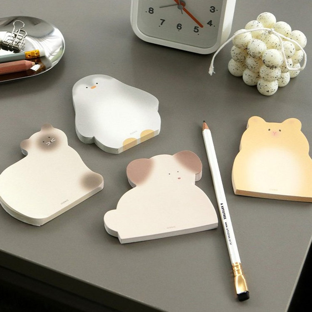 Iconic Animal 60 Sheets Memo Writing Notepad 