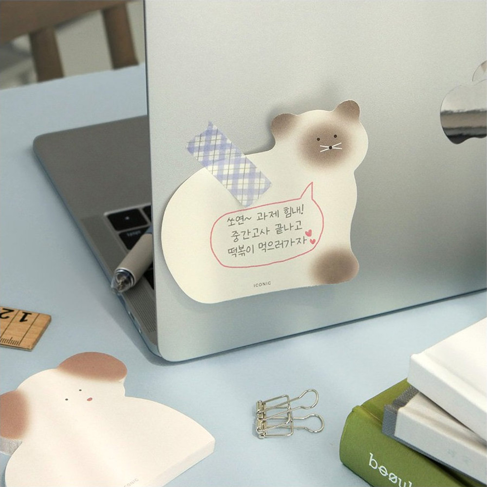 Example of use - Iconic Animal 60 Sheets Memo Writing Notepad 