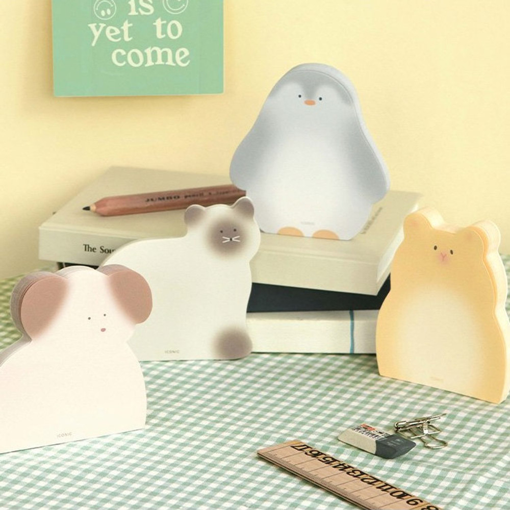 Iconic Animal 60 Sheets Memo Writing Notepad 