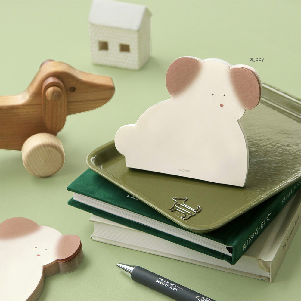 puppy - Iconic Animal 60 Sheets Memo Writing Notepad 