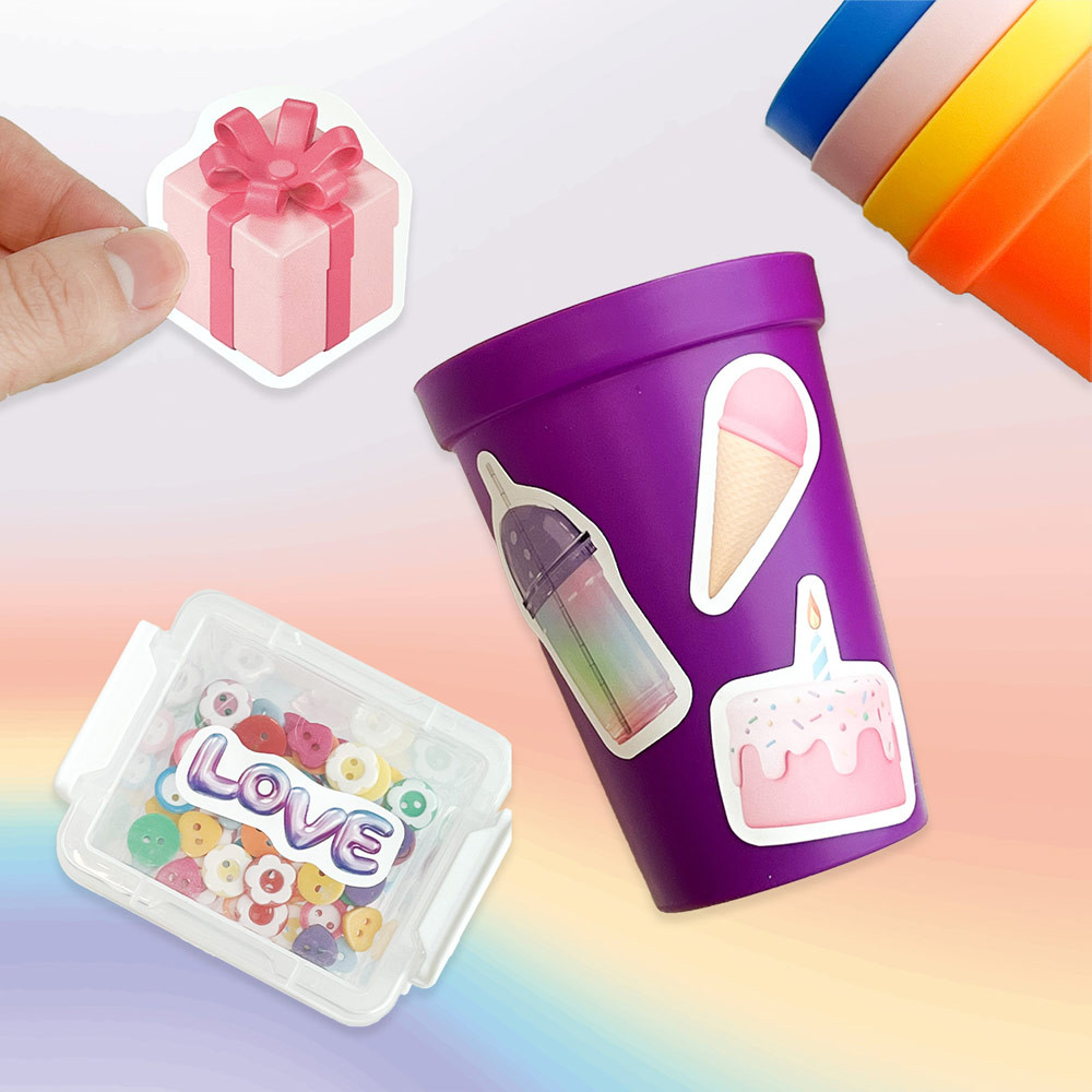 Usage example of NACOO Aurora Paper Deco Sticker Pack