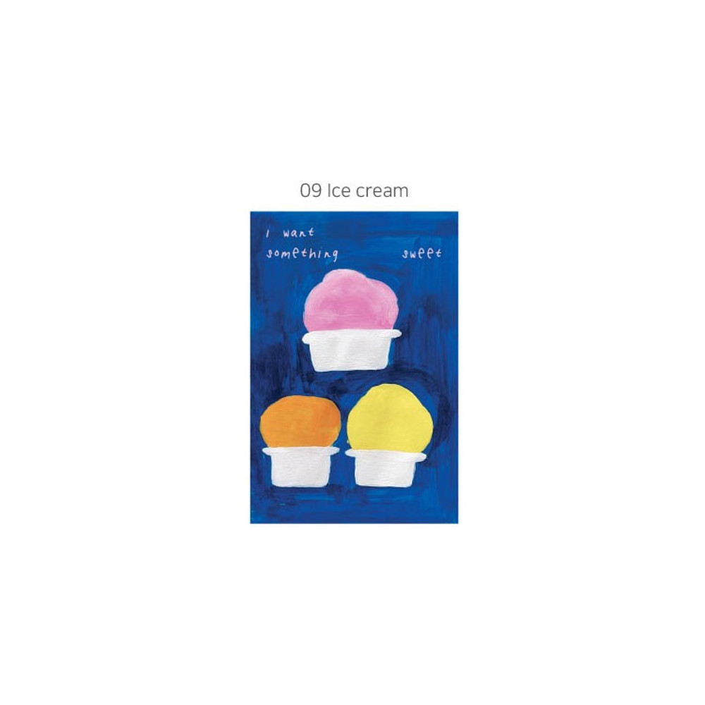 Ice cream - Little Thing Hand Drawing Postcard Ver 2