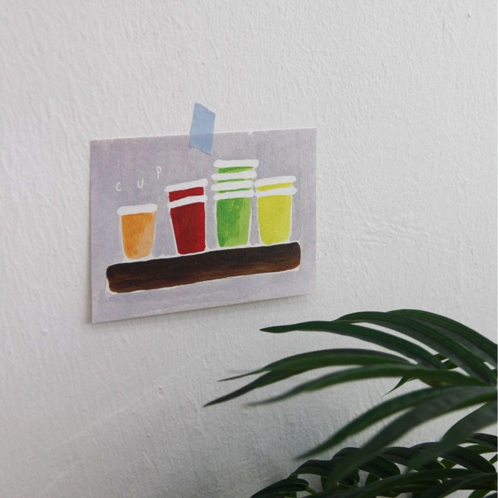 Cup - Little Thing Hand Drawing Postcard Ver 2