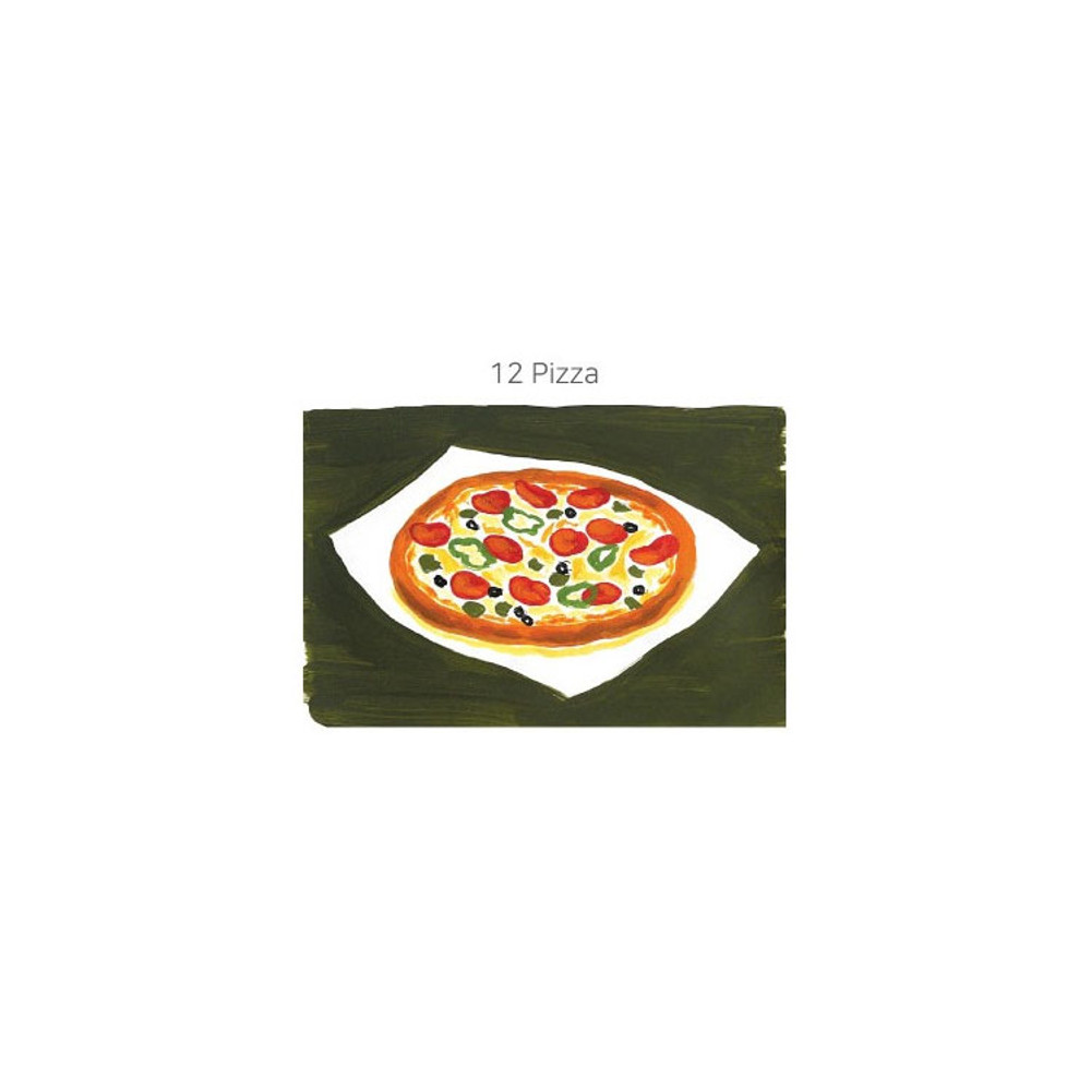 Pizza - Little Thing Hand Drawing Postcard Ver 3
