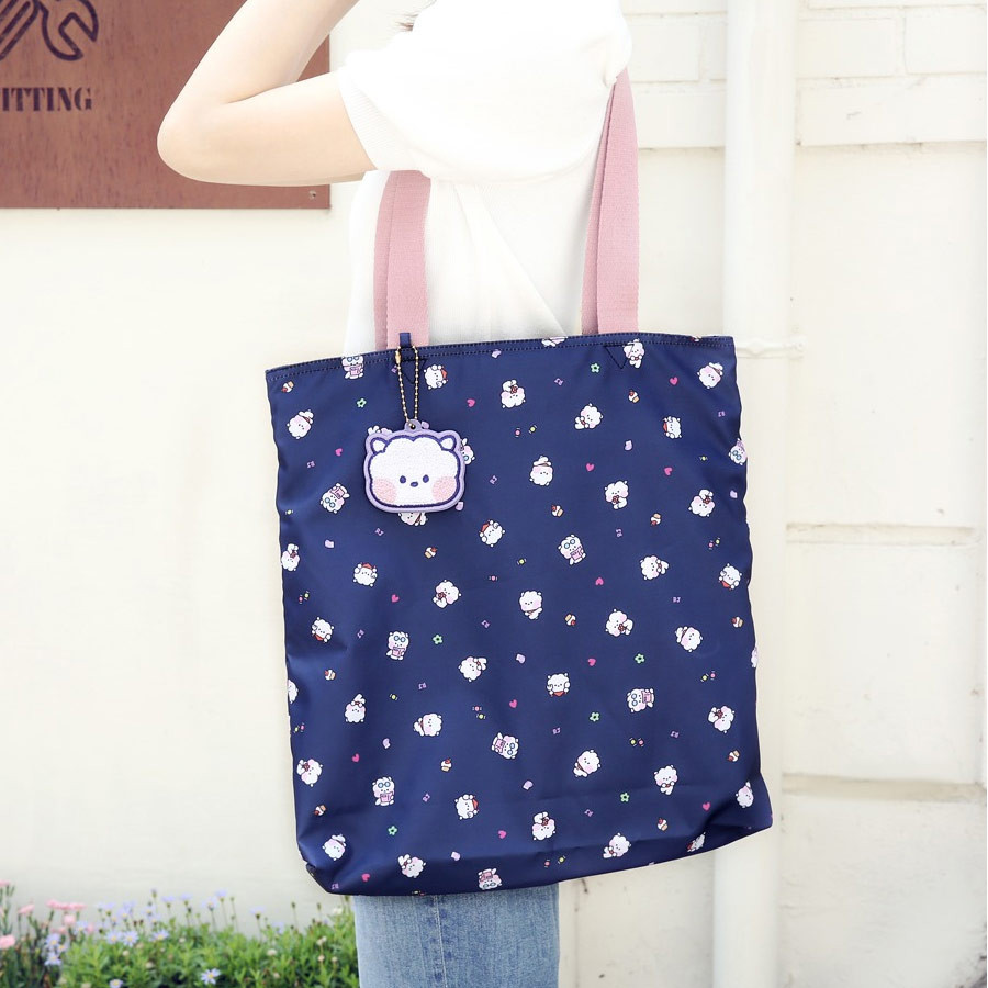BT21 Minini Pattern RJ Shoulder Tote Bag - fallindesign