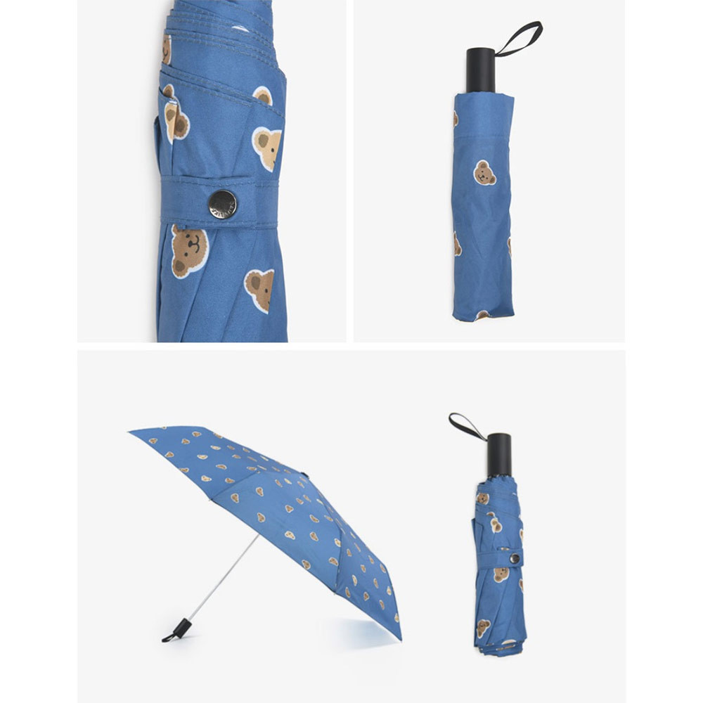 Little teddy bear - Pattern Automatic Three Folding Umbrella