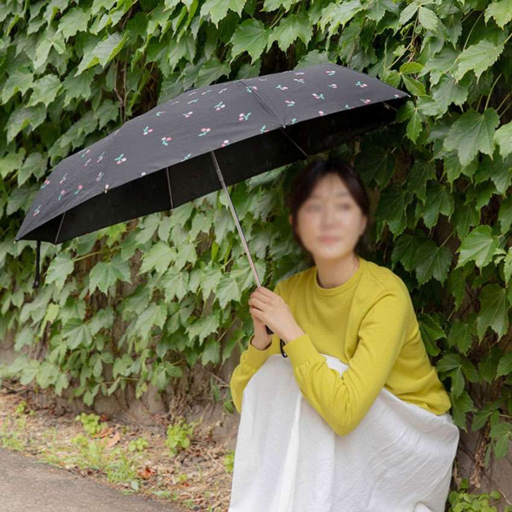 Dailylike Pattern Automatic Three Folding Umbrella