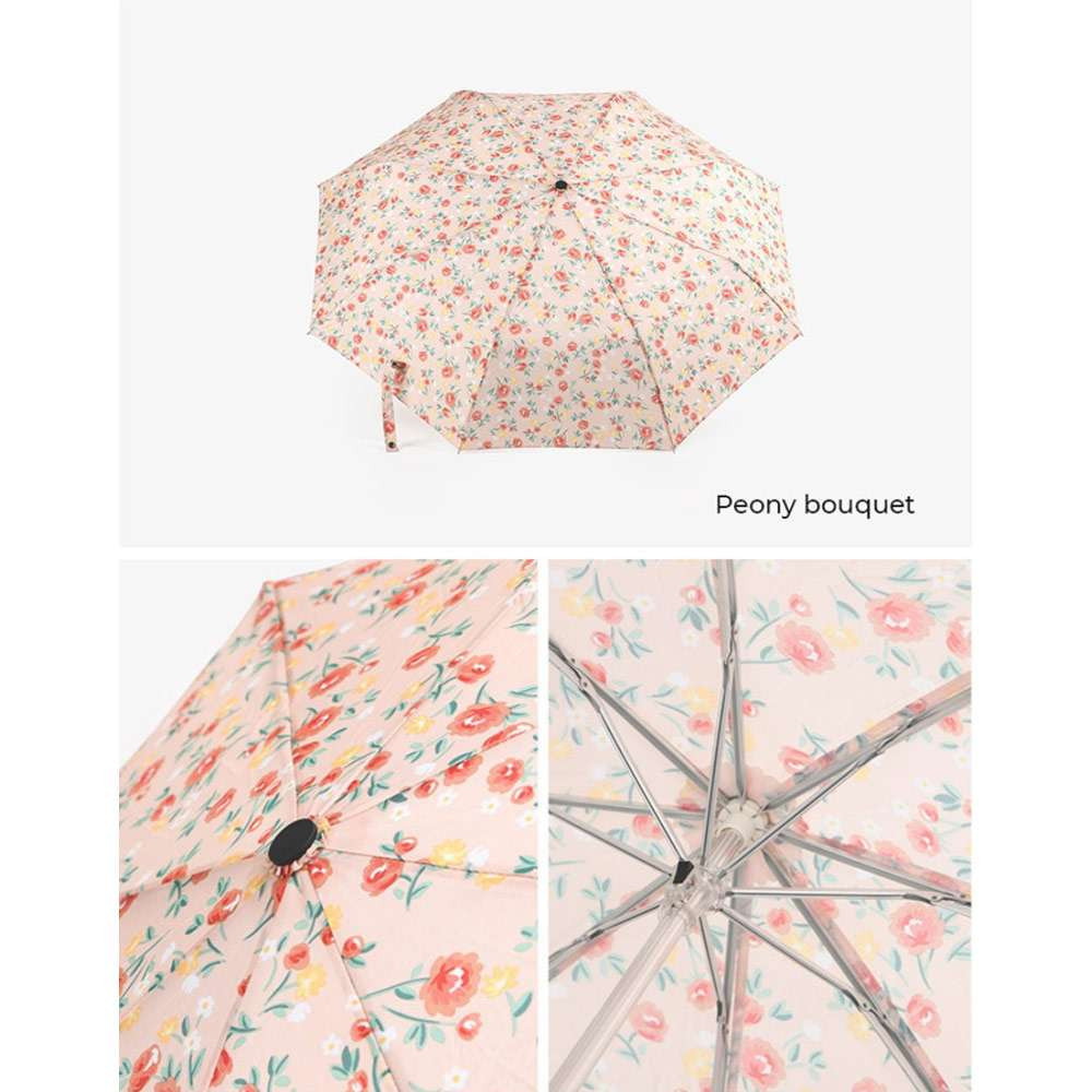 Dailylike Pattern Automatic Three Folding Umbrella