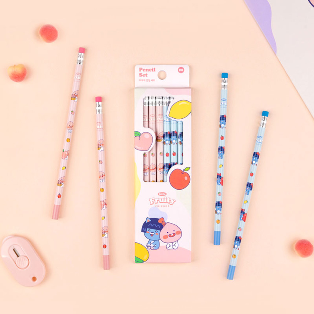 Kawaii Bean Friends Press Style Pencil Eraser and Refills Pack –  MyKawaiiCrate