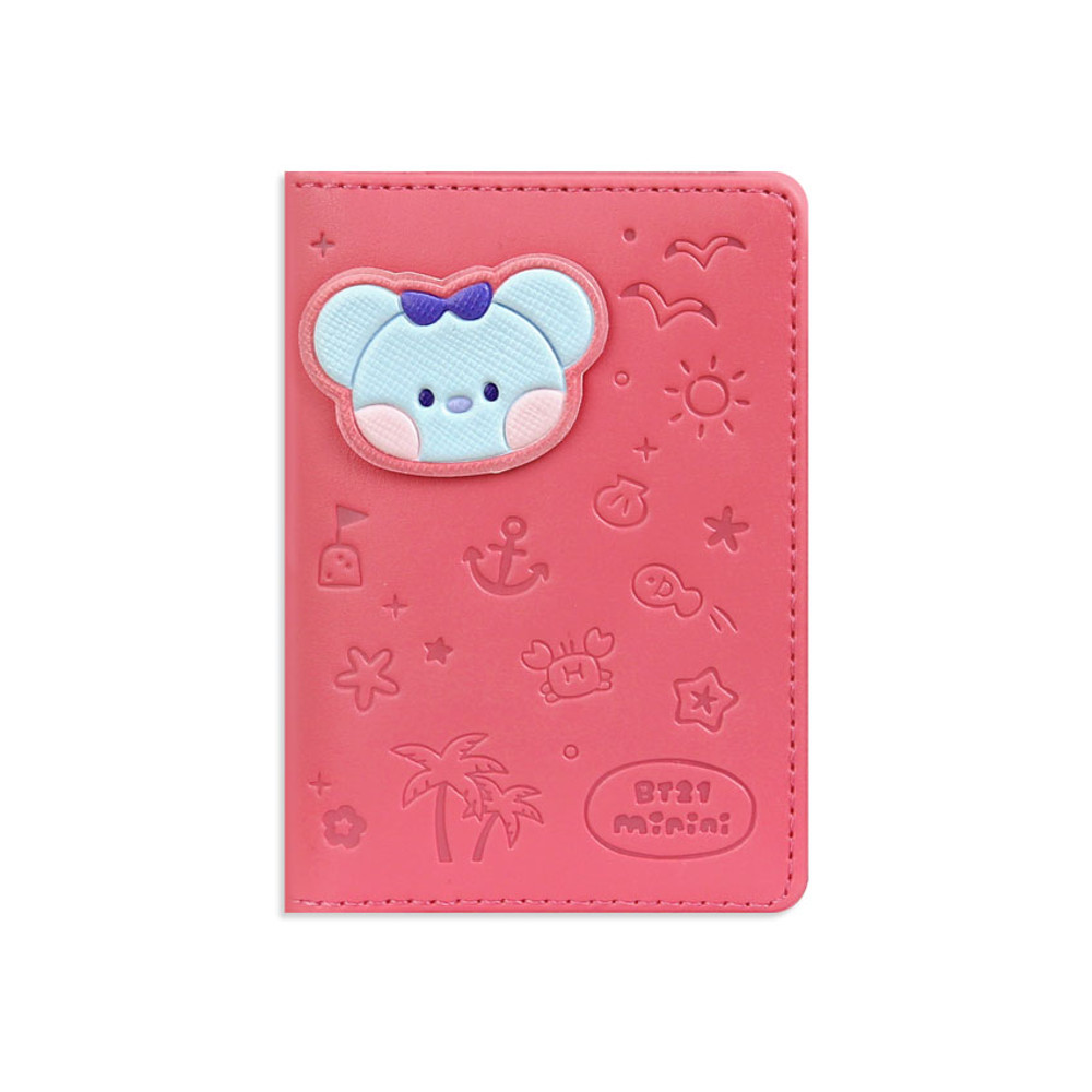BT21 Koya Leather Patch Card Case Holder