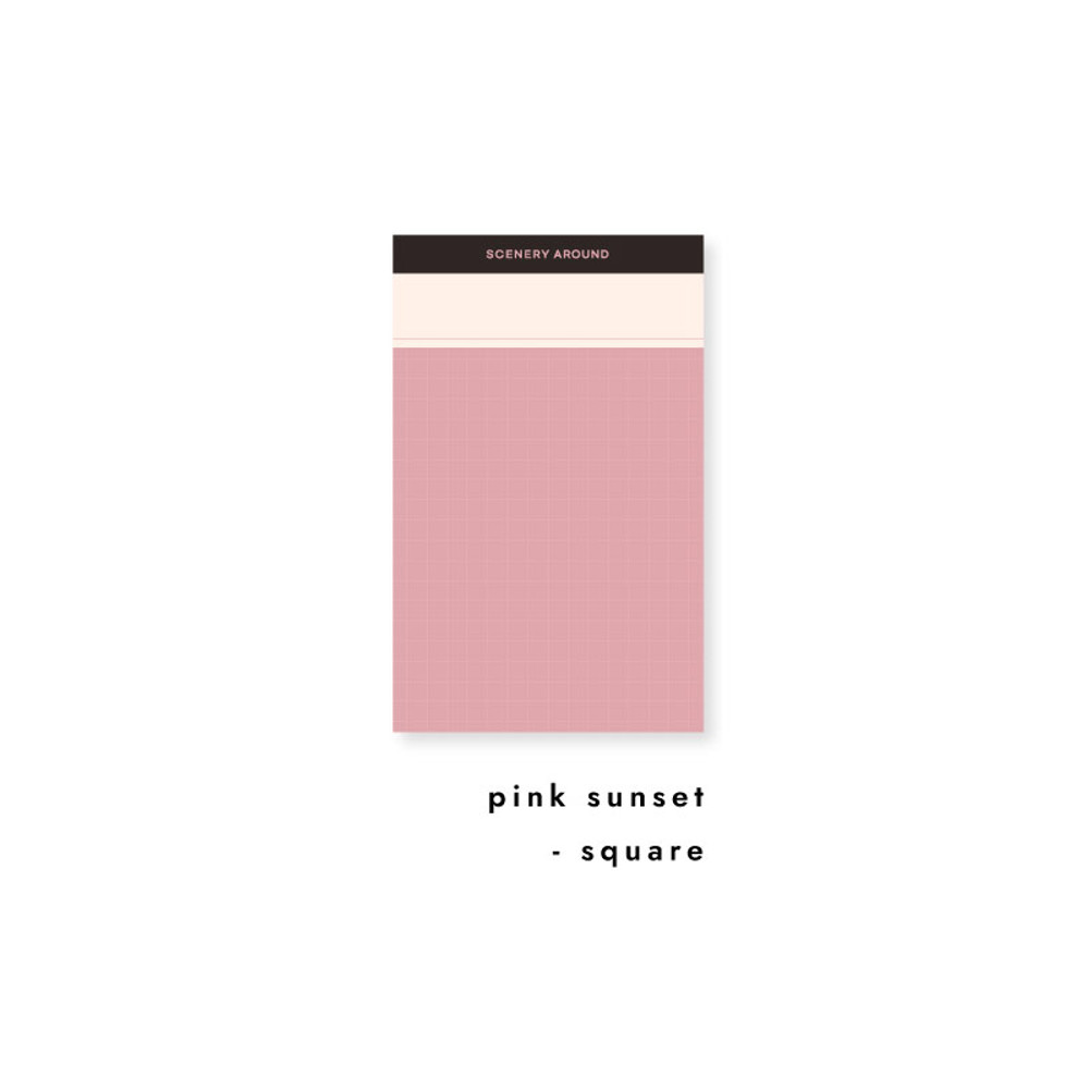 Pink Sunset - Autumn Color Point Notepad 100 Sheets