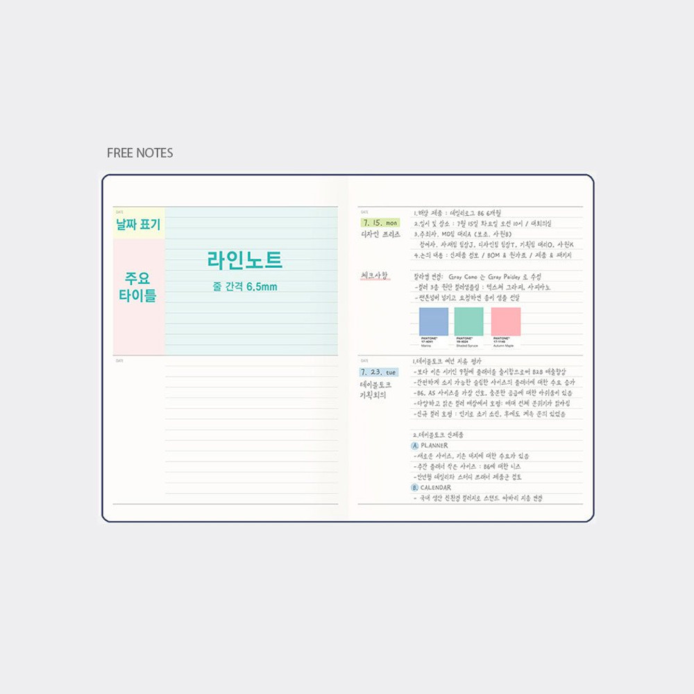 2024 Table Talk A5 Weekly Planner, Baby Blue