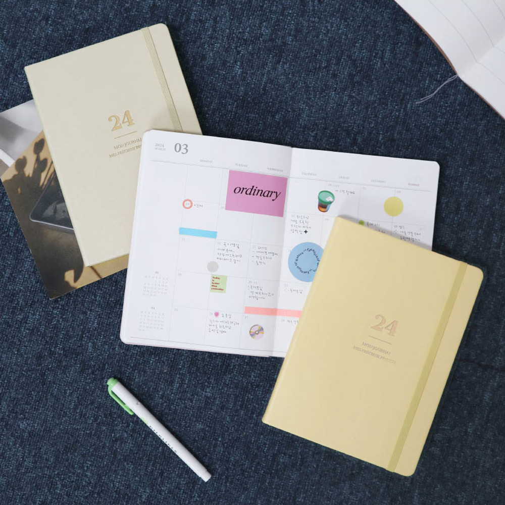 O-check 2024 Mon Journal A5 Dated Weekly Diary Planner