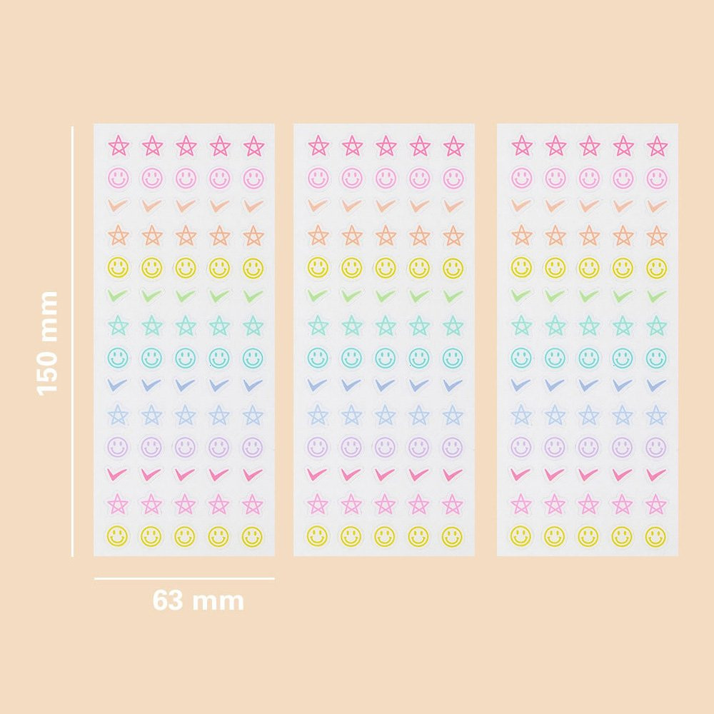 Size of Table Talk Checking Clear Sticker Set