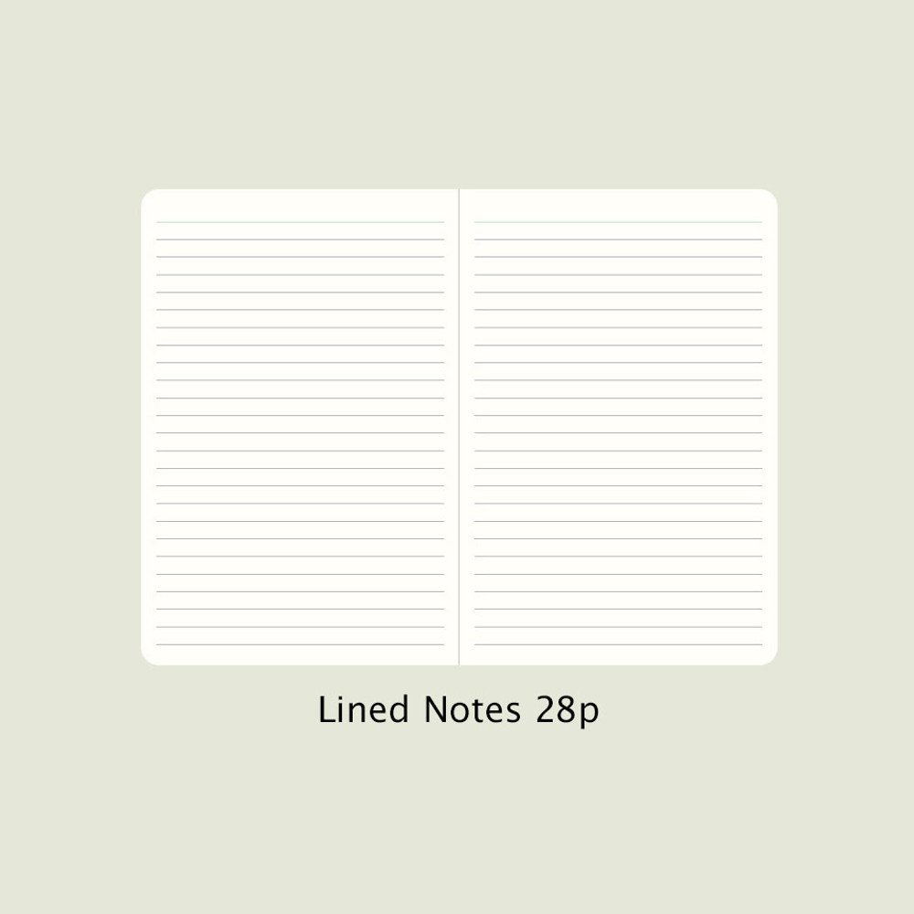 Lined notes - 2024 Simple B6 Hardcover Dated Weekly Planner