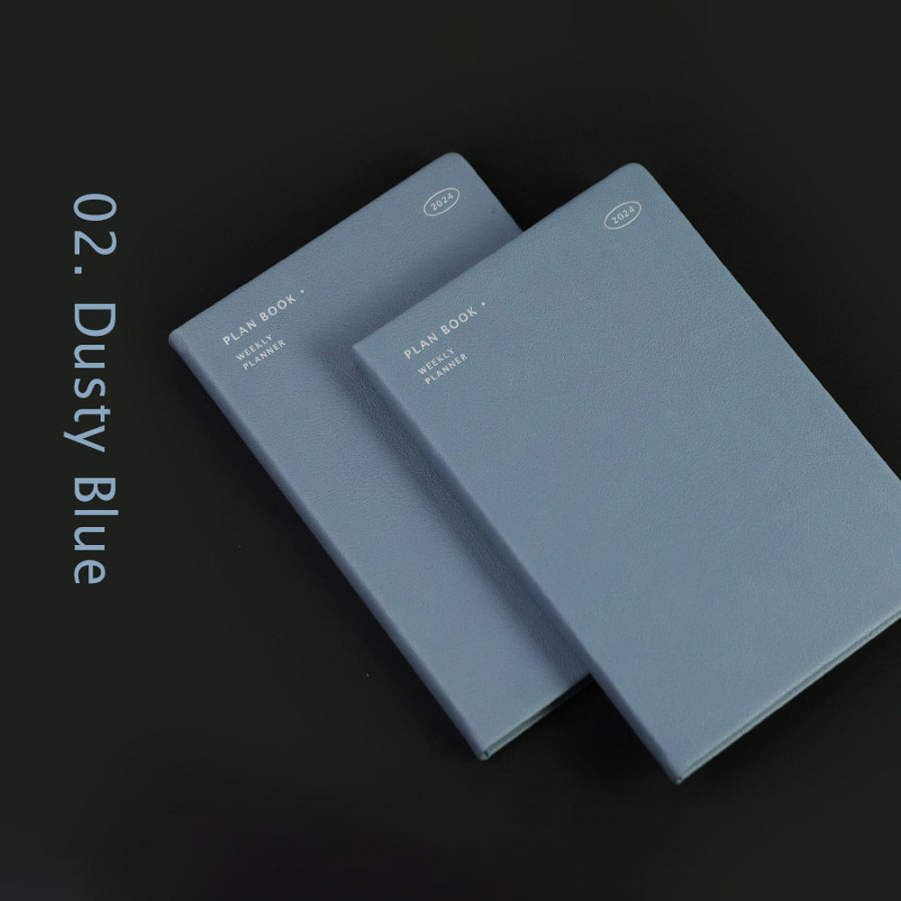 Dusty blue - 2024 Simple B6 Hardcover Dated Weekly Planner