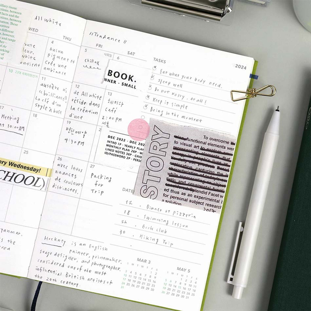 Monthly plan - 2024 A'round Large Dated Weekly Planner Agenda