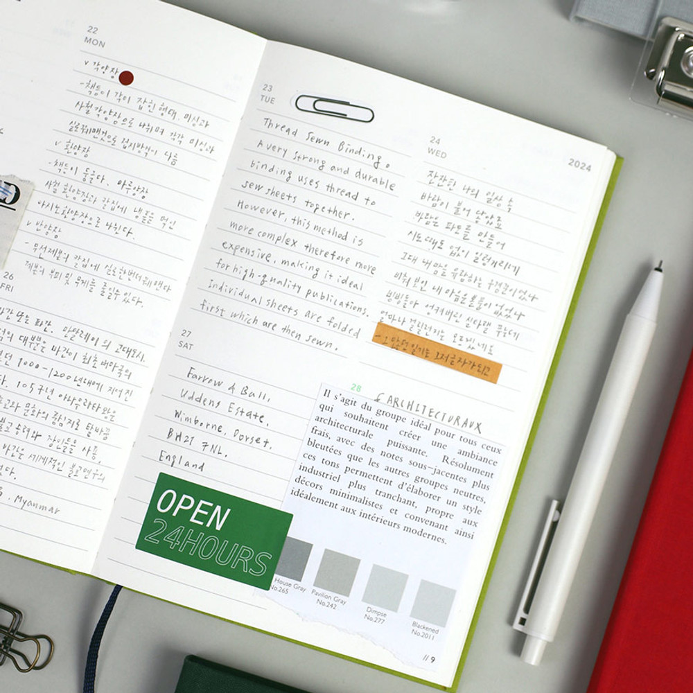 Weekly plan - 2024 A'round Large Dated Weekly Planner Agenda