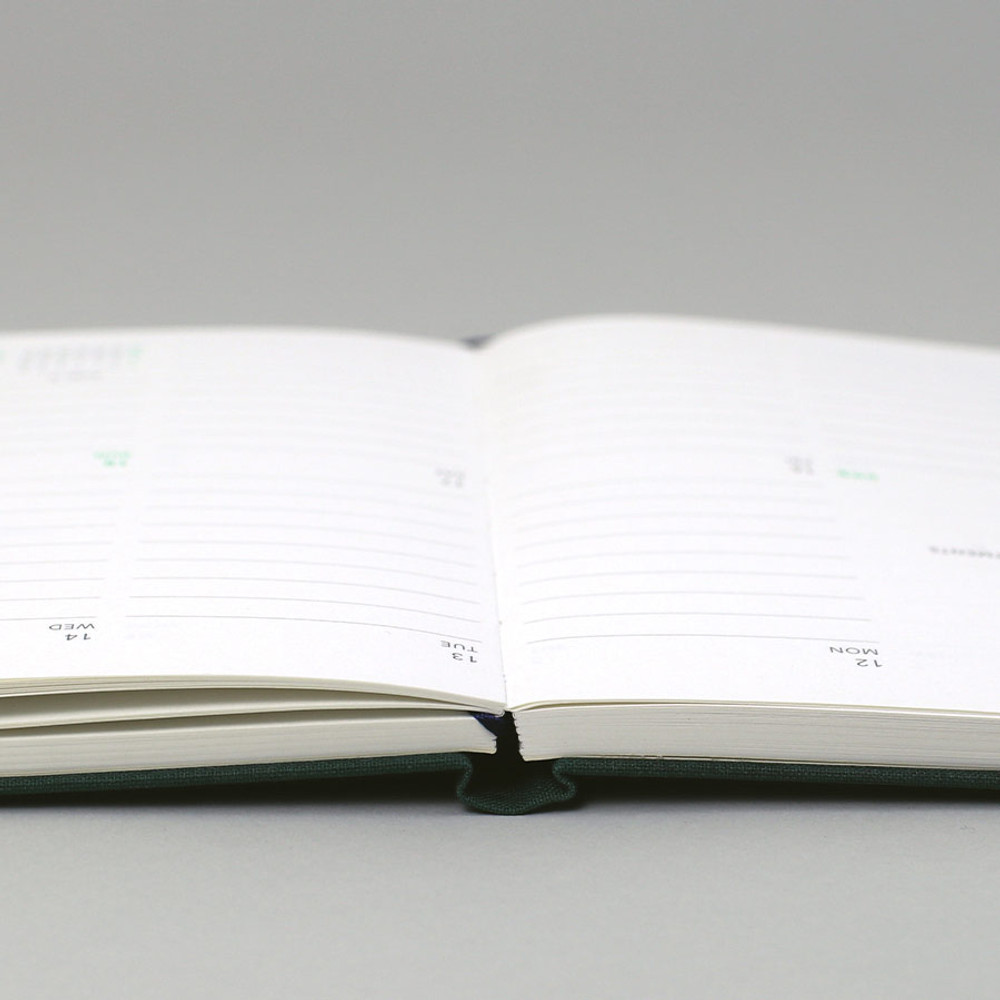 Opens flat - 2024 A'round Large Dated Weekly Planner Agenda