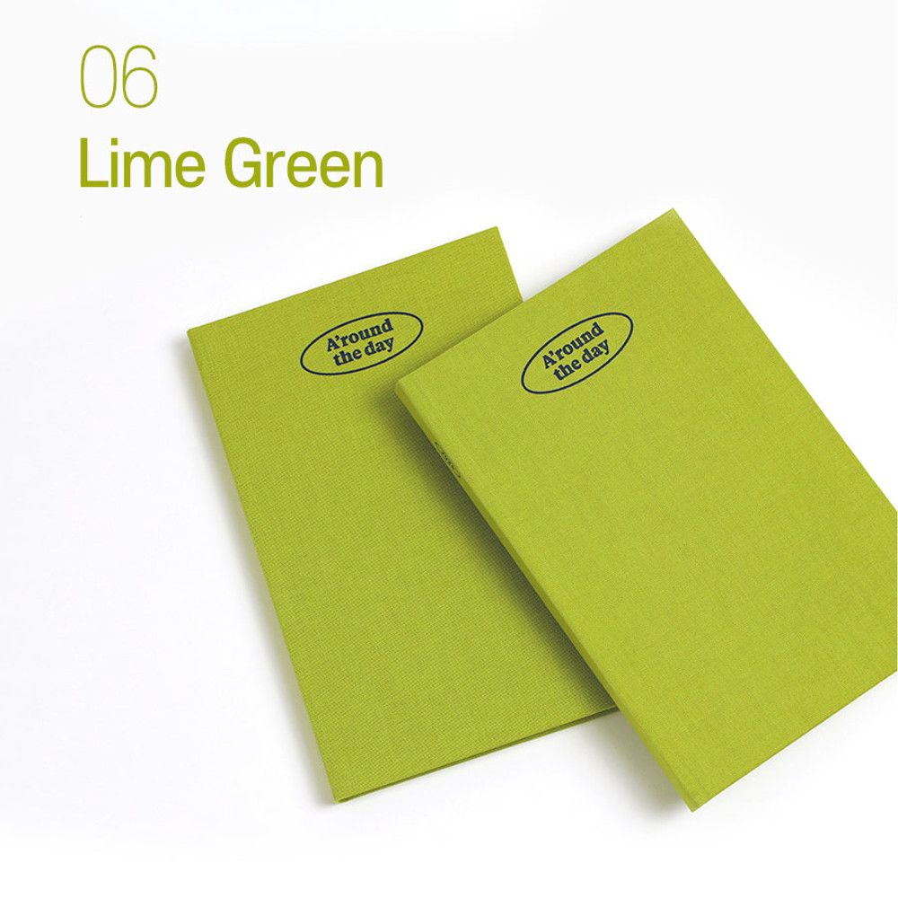 Lime green - 2024 A'round Large Dated Weekly Planner Agenda