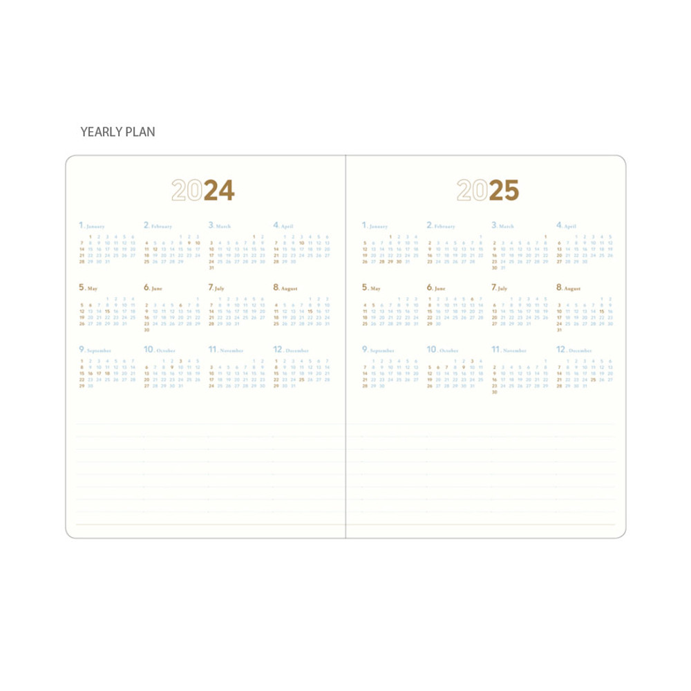 Yearly plan - 2024 Making Memory A5 Dated Weekly Planner Agenda