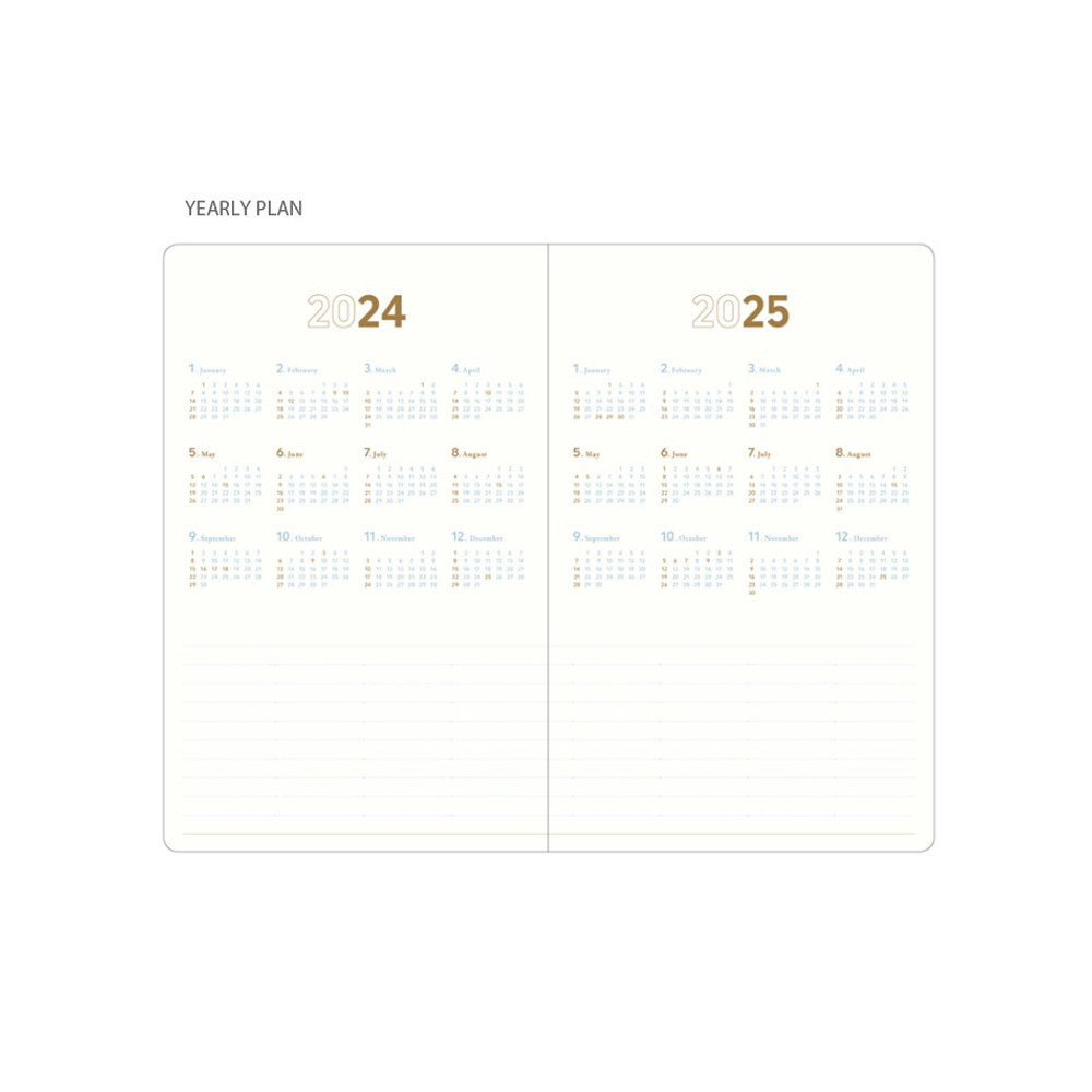 Yearly plan - 2024 Making Memory Medium Dated Monthly Planner Agenda