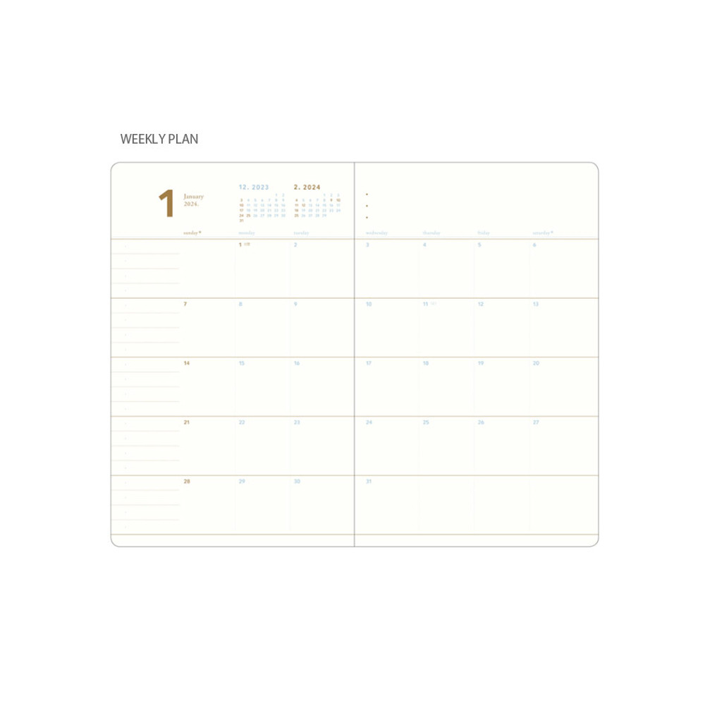 Weekly plan - 2024 Making Memory Medium Dated Weekly Planner